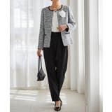 テーパード/ホワイト | 【4点セット】【選べるボトム】ツイードジャケットセットスーツ | RANAN