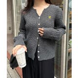 ＜solleim＞キーネックケーブルニットカーディガン | RANAN | 詳細画像11 