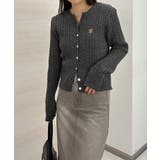 ＜solleim＞キーネックケーブルニットカーディガン | RANAN | 詳細画像12 