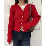 ＜solleim＞キーネックケーブルニットカーディガン | RANAN | 詳細画像22 