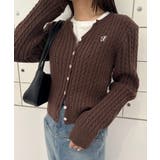 キーネックケーブルニットカーディガン | RANAN | 詳細画像37 