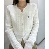 ＜solleim＞キーネックケーブルニットカーディガン | RANAN | 詳細画像5 