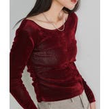 バックオープンベロアトップス | RANAN | 詳細画像11 