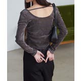 バックオープンベロアトップス | RANAN | 詳細画像15 