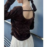 バックオープンベロアトップス | RANAN | 詳細画像3 