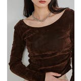 バックオープンベロアトップス | RANAN | 詳細画像5 