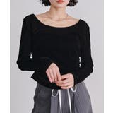 バックオープンベロアトップス | RANAN | 詳細画像7 