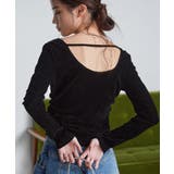 ブラック2 | バックオープンベロアトップス | RANAN