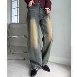 インディゴ | ラインストーンデニムパンツ | RANAN