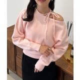 ピンク2 | ストラップリボンオフショルニット | RANAN