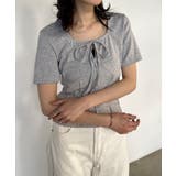 フロントリボンギャザーTシャツ | RANAN | 詳細画像8
