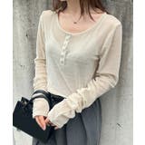 シアーベロアヘンリーネックトップス | RANAN | 詳細画像1 