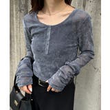 シアーベロアヘンリーネックトップス | RANAN | 詳細画像13 