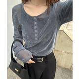 シアーベロアヘンリーネックトップス | RANAN | 詳細画像17 