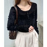 シアーベロアヘンリーネックトップス | RANAN | 詳細画像6 