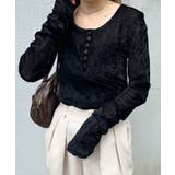 シアーベロアヘンリーネックトップス | RANAN | 詳細画像7 