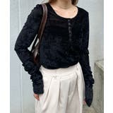 シアーベロアヘンリーネックトップス | RANAN | 詳細画像8 