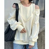 イエロー | フェイクレイヤードデザインスウェット | RANAN