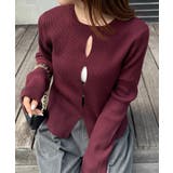 ボルドー | フロントホールリブニット | RANAN