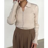 <solleim>襟付きラインリブニット | RANAN | 詳細画像12