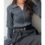 襟付きラインリブニット | RANAN | 詳細画像16 