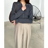 <solleim>襟付きラインリブニット | RANAN | 詳細画像6