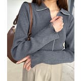 <solleim>襟付きラインリブニット | RANAN | 詳細画像8