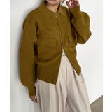 <solleim>ダブルジップ襟付きニットブルゾン | RANAN | 詳細画像1