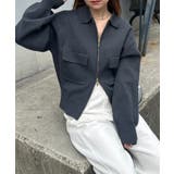 <solleim>ダブルジップ襟付きニットブルゾン | RANAN | 詳細画像8