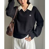 刺繍入りレイヤード襟ニット | RANAN | 詳細画像14 