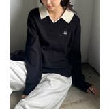 刺繍入りレイヤード襟ニット | RANAN | 詳細画像19 