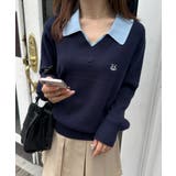 刺繍入りレイヤード襟ニット | RANAN | 詳細画像22 