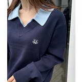 刺繍入りレイヤード襟ニット | RANAN | 詳細画像24 