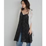 ブラック | 刺繍シアーチュニック | RANAN