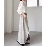 レースレイヤードデニムスカート | RANAN | 詳細画像18 