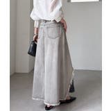 レースレイヤードデニムスカート | RANAN | 詳細画像19 