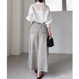 レースレイヤードデニムスカート | RANAN | 詳細画像20 