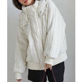ケーブルニット中綿ブルゾン | RANAN | 詳細画像7 