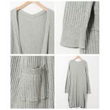 リブ編 トッパー ロングカーディガン | LAPULE  | 詳細画像12