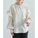 ブラウス バンドカラー ピーチスキン | LAPULE  | 詳細画像2 