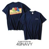 49NAVY | レトロバックプリント ロゴ Tシャツ | Re-AP