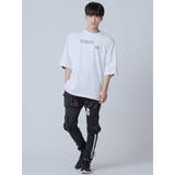 テープ バックプリント 半袖 Tシャツ ストリート系 ビッグシルエット | REGIEVO | 詳細画像4