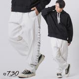 WHITE | サイドダメージワイドデニム | REGIEVO