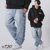 SAX | サイドダメージワイドデニム | REGIEVO