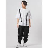 テーププリント 半袖 Tシャツ ストリート系 ビッグシルエット | REGIEVO | 詳細画像3