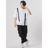 テーププリント 半袖 Tシャツ ストリート系 ビッグシルエット | REGIEVO | 詳細画像4