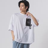 WHITE | ラウンドヘム バックプリント 半袖 Tシャツ ストリート系 ビッグシルエット | REGIEVO