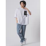ラウンドヘム バックプリント 半袖 Tシャツ ストリート系 ビッグシルエット | REGIEVO | 詳細画像4