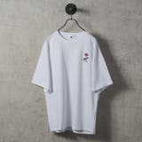 WHITE | なみおくん胸刺繍ビッグシルエットTシャツ | REGIEVO