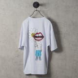 WHITE | なみおくん×マーガレットプリントビッグシルエットTシャツ | REGIEVO